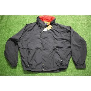 Vintage Nautica Windbreaker Jacket XL Black/Red/Yellow 90s Colorblock Pullover